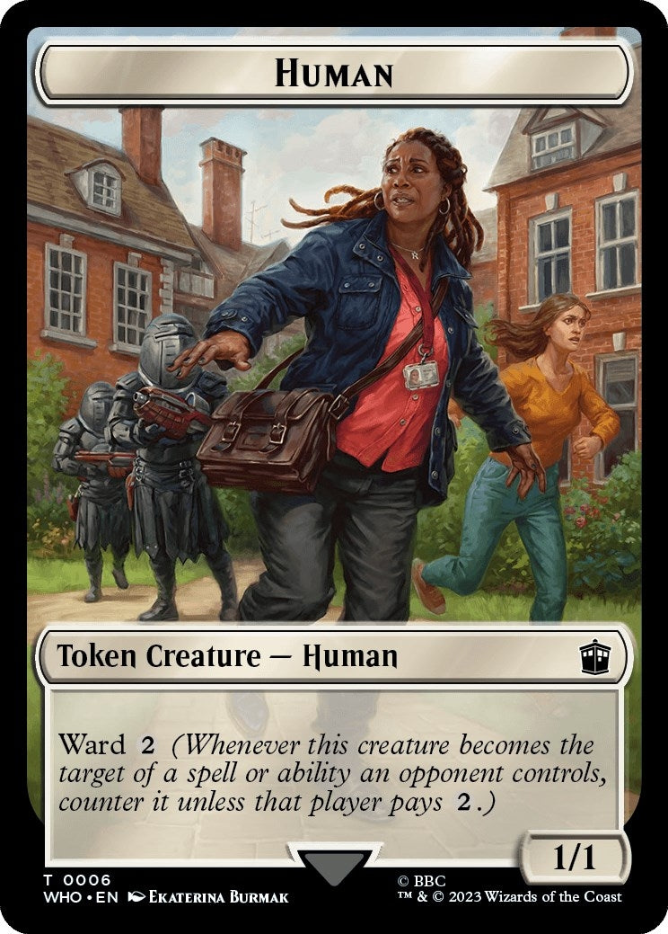 Image for Human (0006) // Alien Salamander Double-Sided Token (6 // 16) (Universes Beyond: Doctor Who) - Magic: The Gathering