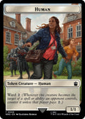 Image for Human (0006) // Beast Double-Sided Token (6 // 17) (Universes Beyond: Doctor Who) - Magic: The Gathering