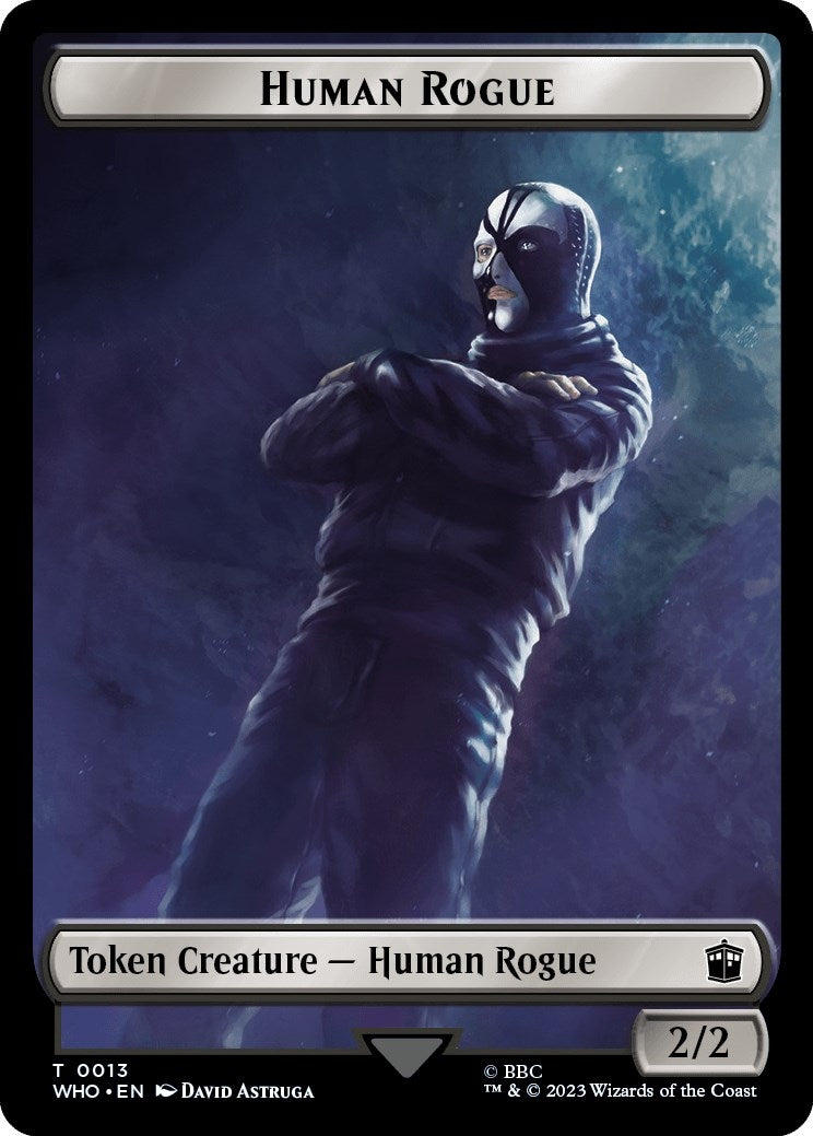Image for Human Rogue // Beast Double-Sided Token (13 // 17) (Universes Beyond: Doctor Who) - Magic: The Gathering
