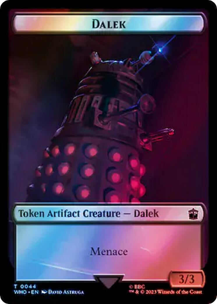 Image for Dalek // Beast Double-Sided Token (Surge Foil) (44 // 49) (Universes Beyond: Doctor Who) - Magic: The Gathering