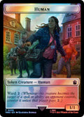 Image for Human (0038) // Mutant Double-Sided Token (Surge Foil) (38 // 50) (Universes Beyond: Doctor Who) - Magic: The Gathering