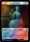 Image for Human Noble // Beast Double-Sided Token (Surge Foil) (39 // 49) (Universes Beyond: Doctor Who) - Magic: The Gathering