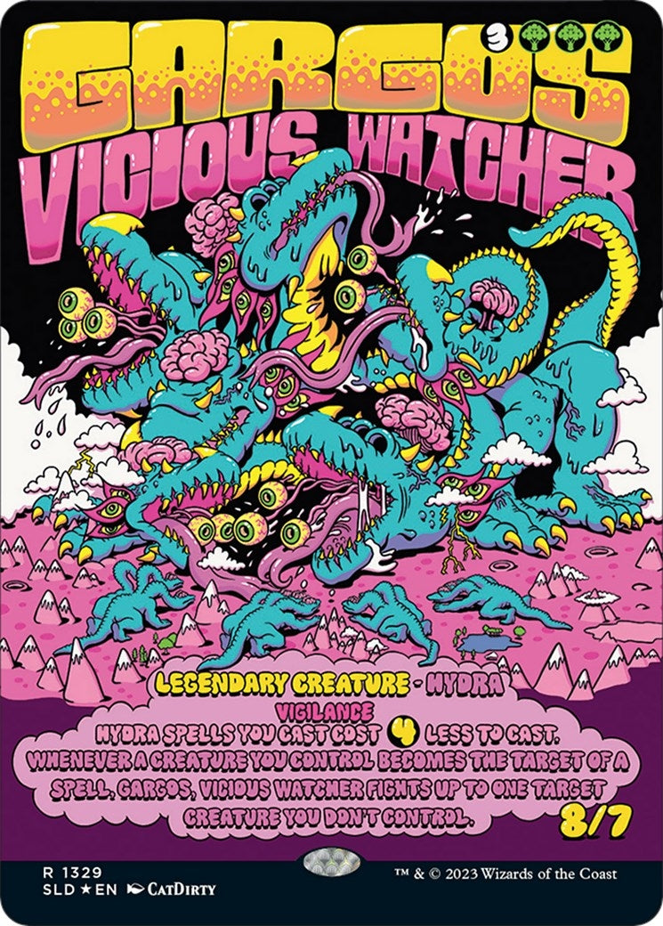 Image for Gargos, Vicious Watcher (1329) (Secret Lair Drop Series) - Magic: The Gathering