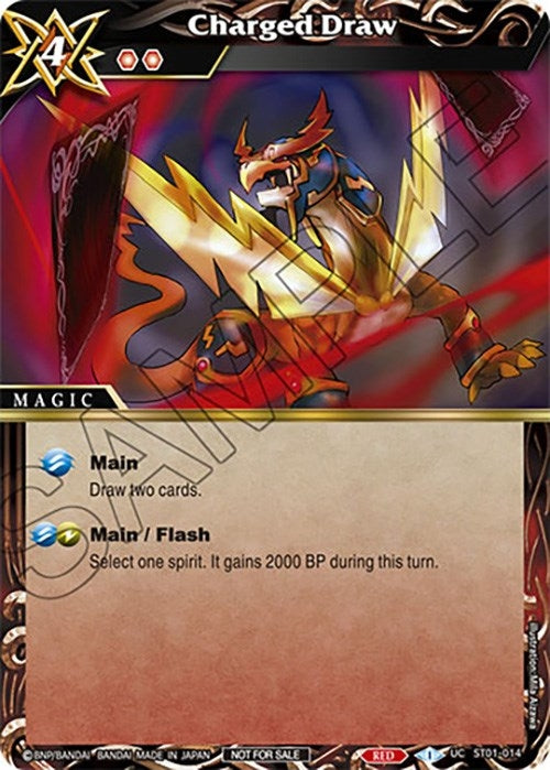 Image for Charged Draw (Sealed Event Promotion Pack) (ST01-014) (Battle Spirits Saga Promo Cards) - Battle Spirits Saga