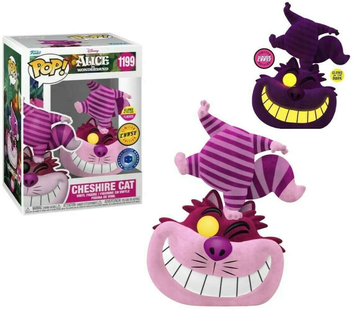 Image for Alice in Wonderland (1951): Cheshire Cat (Flocked) (Glow in the Dark) - Funko