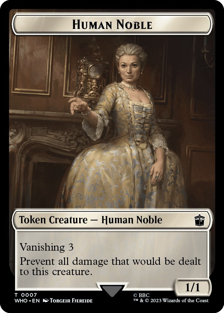 Image for Human Noble // Food (0027) Double-Sided Token (7 // 27) (Universes Beyond: Doctor Who) - Magic: The Gathering