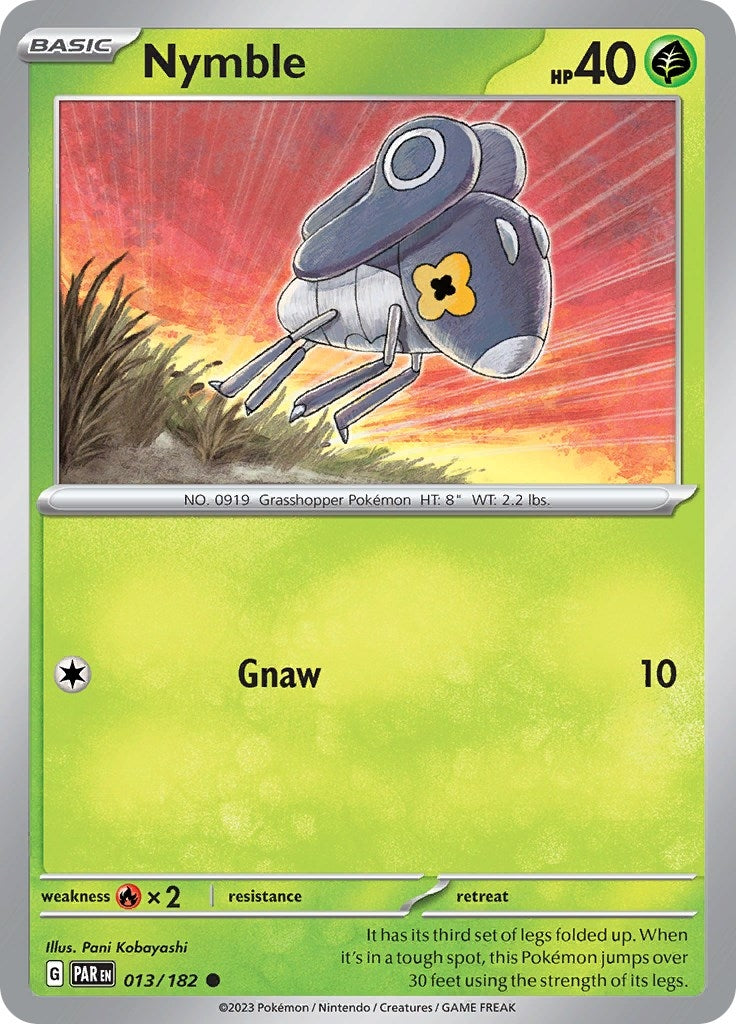 Image for Nymble (013/182) (PAR) - Pokemon