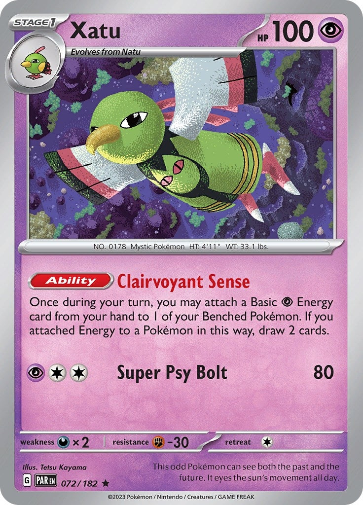 Image for Xatu (072/182) (PAR) - Pokemon