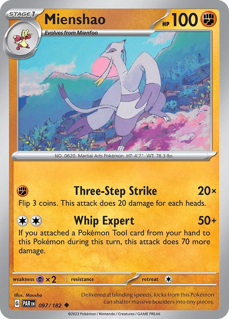 Image for Mienshao (097/182) (PAR) - Pokemon