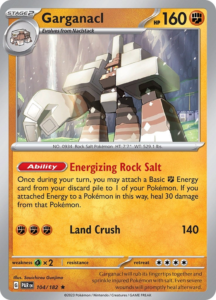 Image for Garganacl (104/182) (PAR) - Pokemon