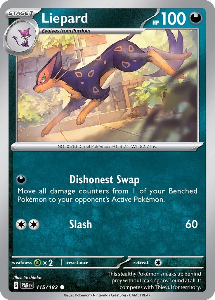 Image for Liepard (115/182) (PAR) - Pokemon