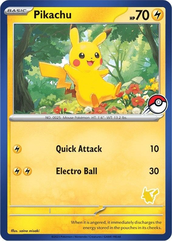Image for Pikachu (Blue Border) - Pokemon