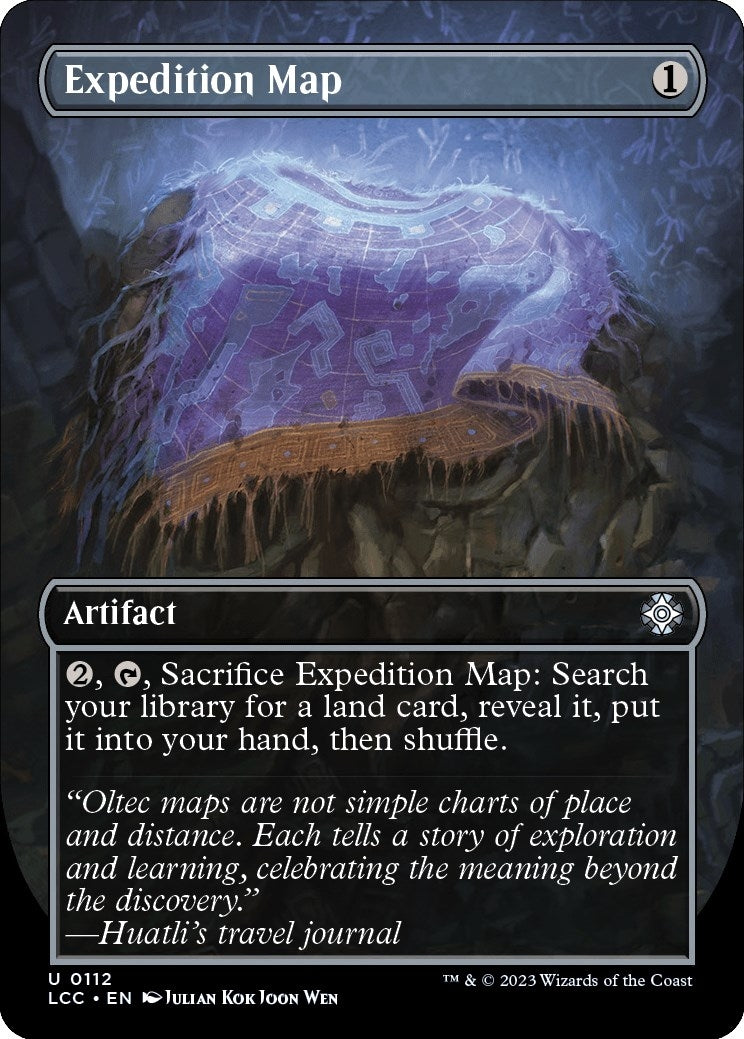 Image for Expedition Map (Borderless) (112) (The Lost Caverns of Ixalan) - Magic: The Gathering