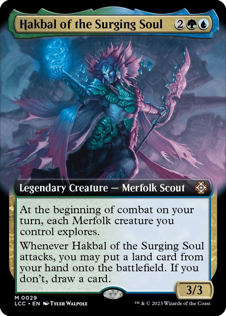 Image for Hakbal of the Surging Soul (Extended Art) (29) (The Lost Caverns of Ixalan) - Magic: The Gathering
