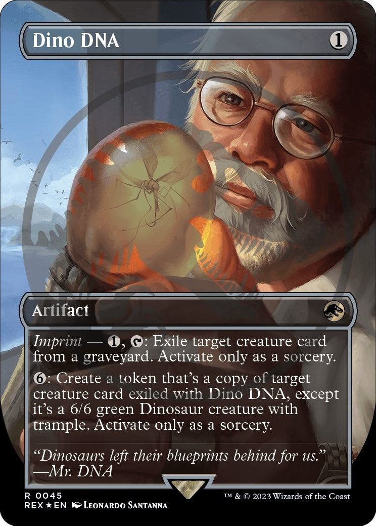 Image for Dino DNA (Borderless) (Emblem) (45) (Universes Beyond: Jurassic World Collection) - Magic: The Gathering