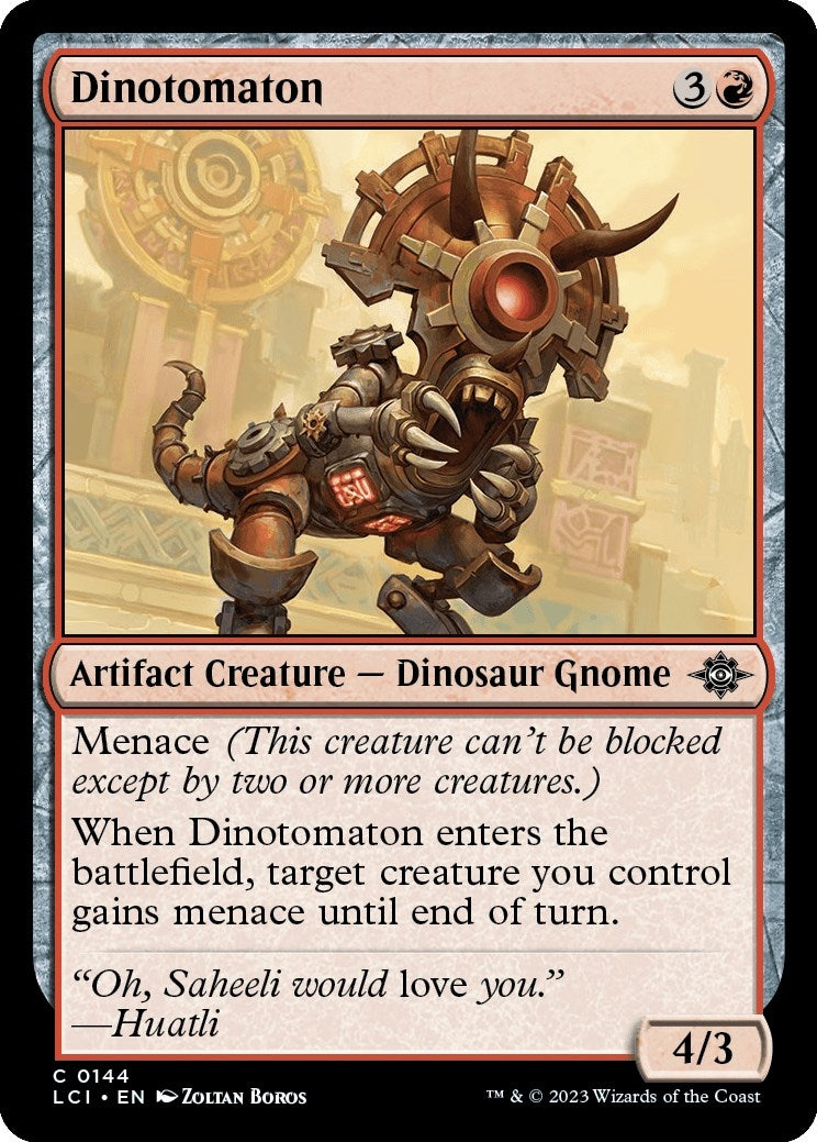 Image for Dinotomaton (144) (The Lost Caverns of Ixalan) - Magic: The Gathering