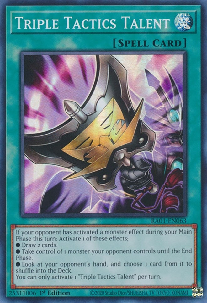 Image for Triple Tactics Talent (RA01-EN063) (RA01) - YuGiOh
