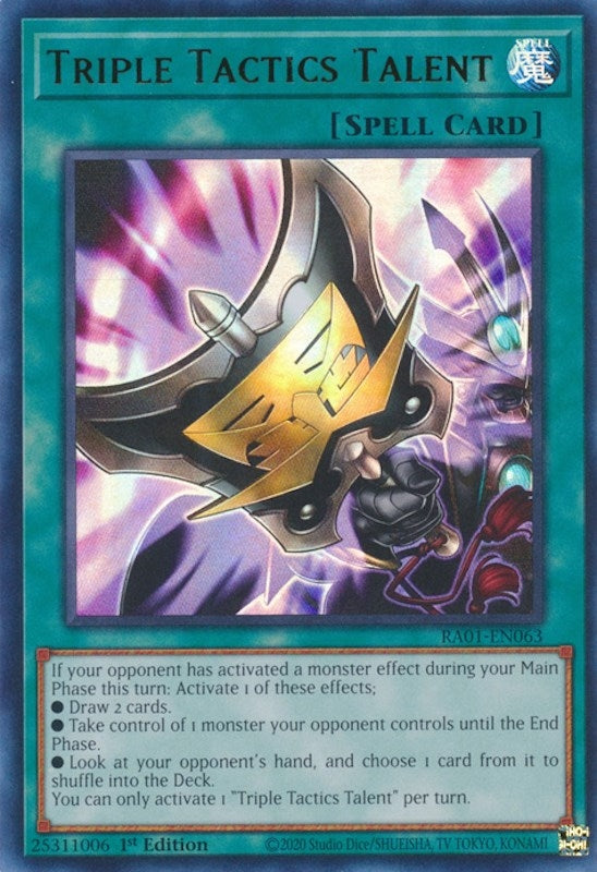 Image for Triple Tactics Talent (UR) (RA01-EN063) (RA01) - YuGiOh