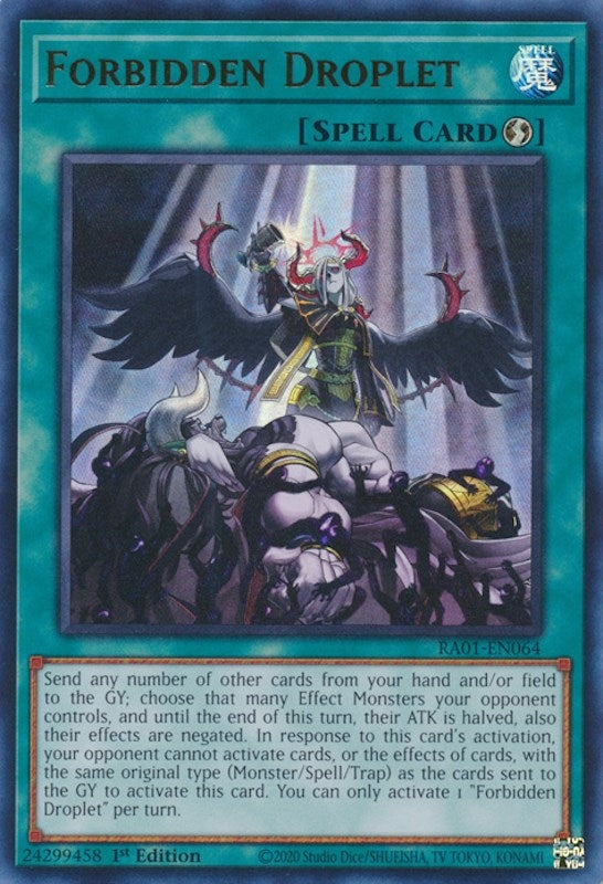 Image for Forbidden Droplet (UR) (RA01-EN064) (RA01) - YuGiOh