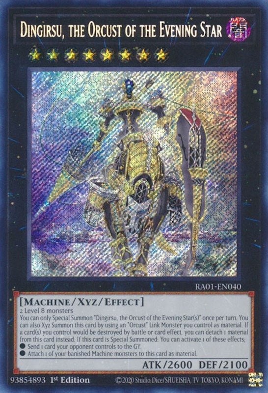 Image for Dingirsu, the Orcust of the Evening Star (Secret Rare) (RA01-EN040) (RA01) - YuGiOh
