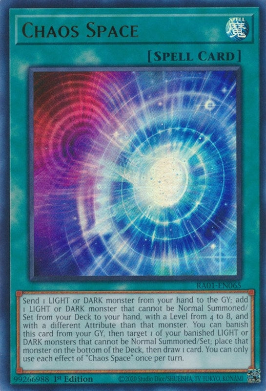 Image for Chaos Space (UR) (RA01-EN065) (RA01) - YuGiOh