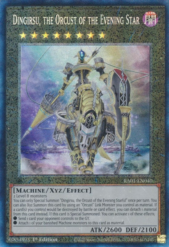 Image for Dingirsu, the Orcust of the Evening Star (PCR) (RA01-EN040) (RA01) - YuGiOh