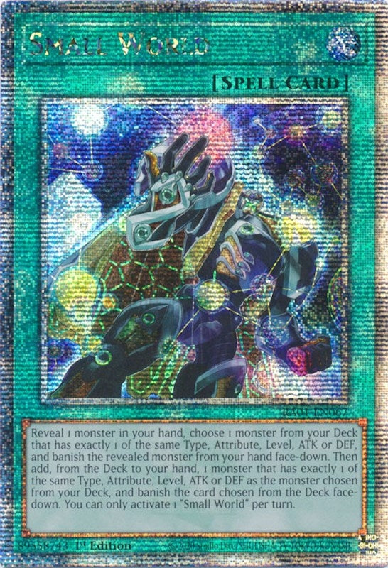 Image for Small World (Quarter Century Secret Rare) (RA01-EN067) (RA01) - YuGiOh