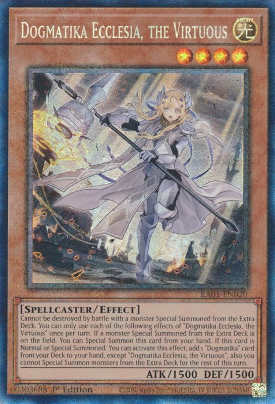 Image for Dogmatika Ecclesia, the Virtuous (PCR) (RA01-EN020) (RA01) - YuGiOh