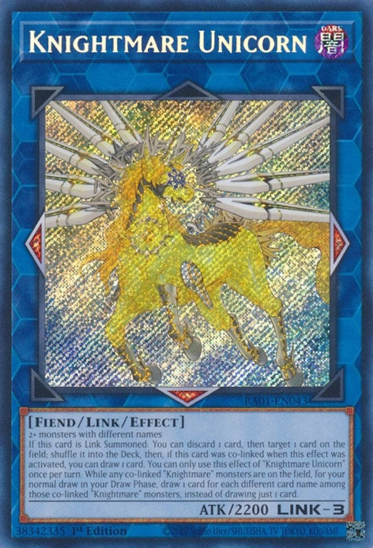 Image for Knightmare Unicorn (Secret Rare) (RA01-EN043) (RA01) - YuGiOh