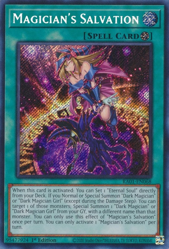 Image for Magician's Salvation (Secret Rare) (RA01-EN068) (RA01) - YuGiOh
