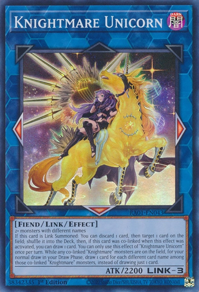 Image for Knightmare Unicorn (Alternate Art) (RA01-EN043) (RA01) - YuGiOh
