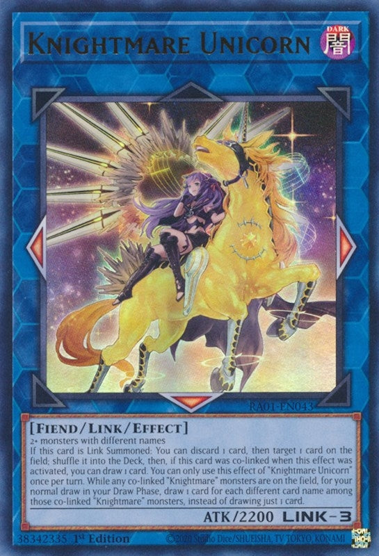 Image for Knightmare Unicorn (Alternate Art) (UR) (RA01-EN043) (RA01) - YuGiOh
