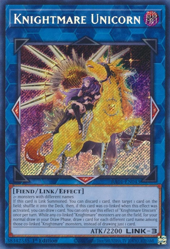 Image for Knightmare Unicorn (Alternate Art) (Secret Rare) (RA01-EN043) (RA01) - YuGiOh
