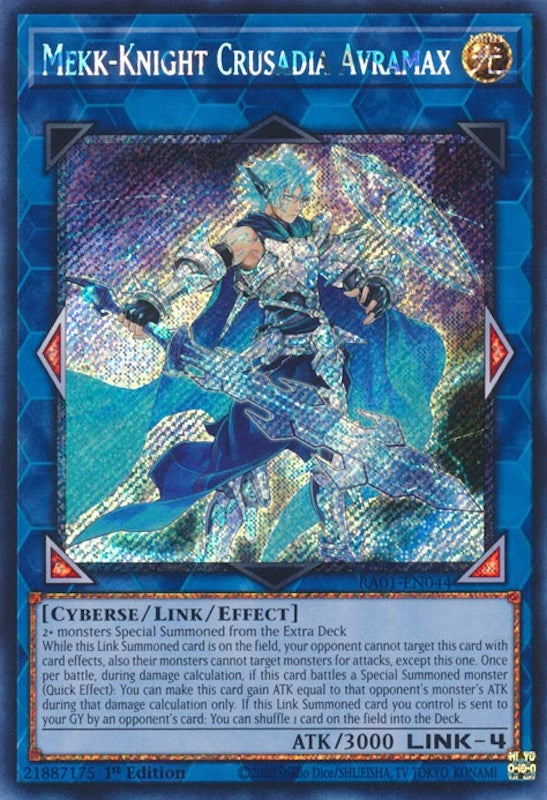 Mekk-Knight Crusadia Avramax (Platinum Secret Rare) (RA01-EN044) (RA01)