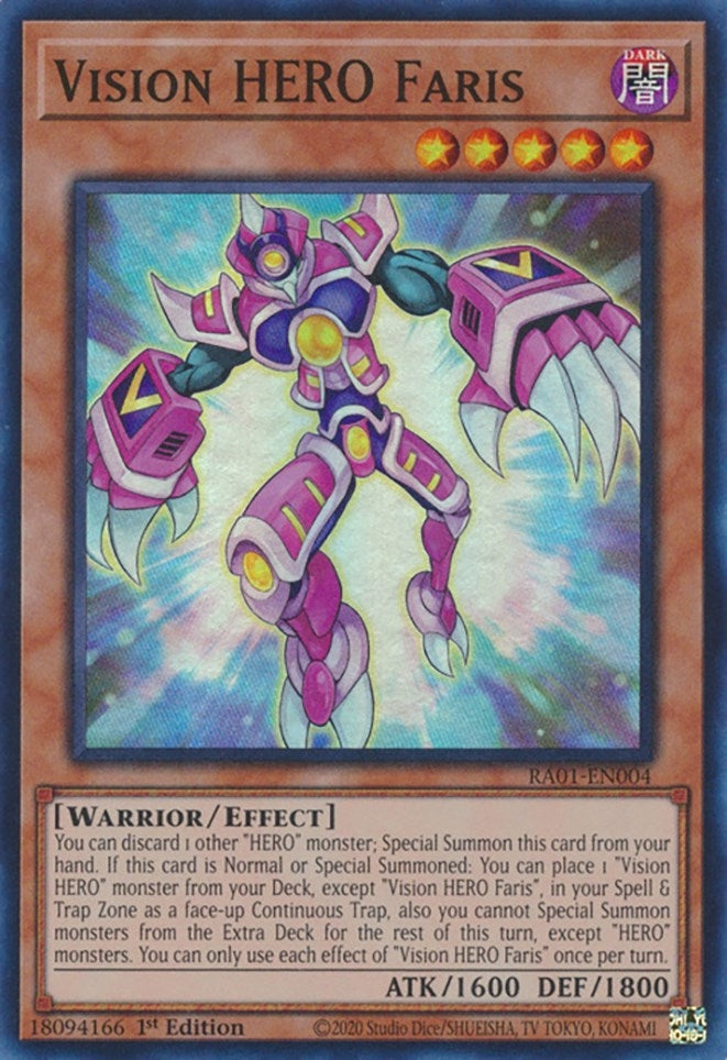Image for Vision HERO Faris (RA01-EN004) (RA01) - YuGiOh