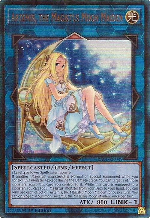 Artemis, the Magistus Moon Maiden (PUR) (RA01-EN049) (RA01)