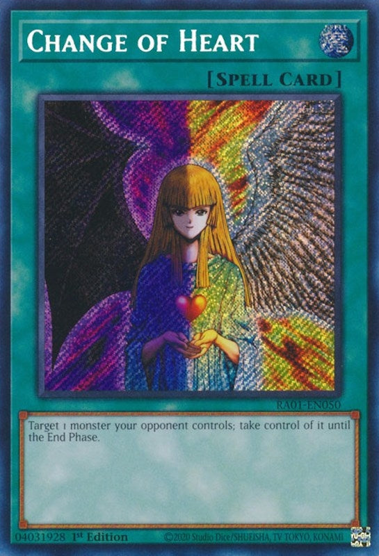 Image for Change of Heart (Secret Rare) (RA01-EN050) (RA01) - YuGiOh