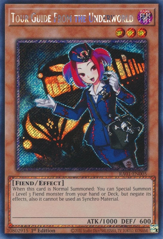 Tour Guide From the Underworld (Platinum Secret Rare) (RA01-EN005) (RA01)
