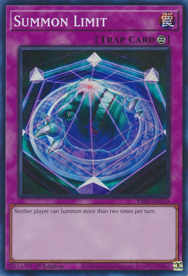 Image for Summon Limit (RA01-EN070) (RA01) - YuGiOh