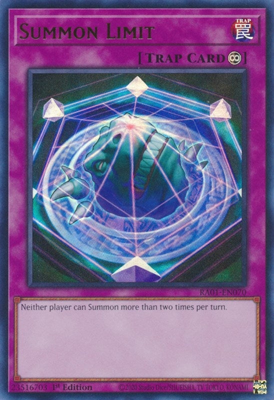 Image for Summon Limit (UR) (RA01-EN070) (RA01) - YuGiOh