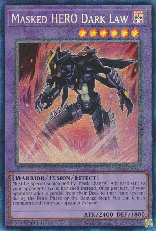 Image for Masked HERO Dark Law (PCR) (RA01-EN025) (RA01) - YuGiOh