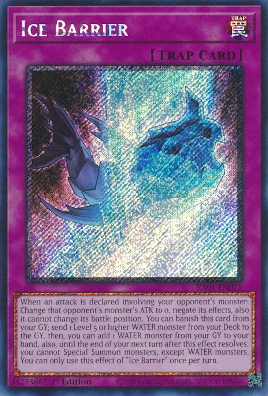 Ice Barrier (Platinum Secret Rare) (RA01-EN071) (RA01)