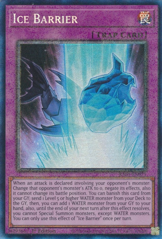 Image for Ice Barrier (PCR) (RA01-EN071) (RA01) - YuGiOh