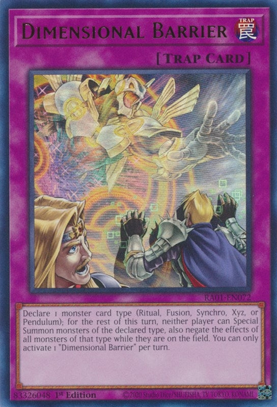 Image for Dimensional Barrier (UR) (RA01-EN072) (RA01) - YuGiOh
