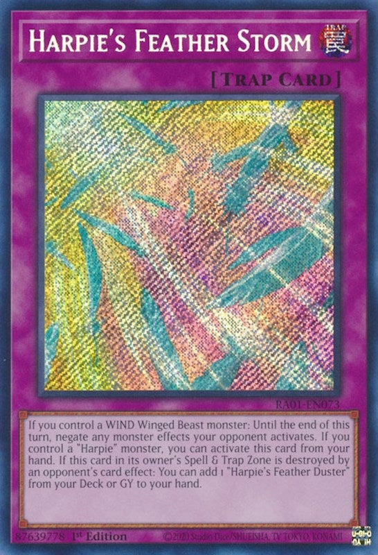 Image for Harpie's Feather Storm (Secret Rare) (RA01-EN073) (RA01) - YuGiOh