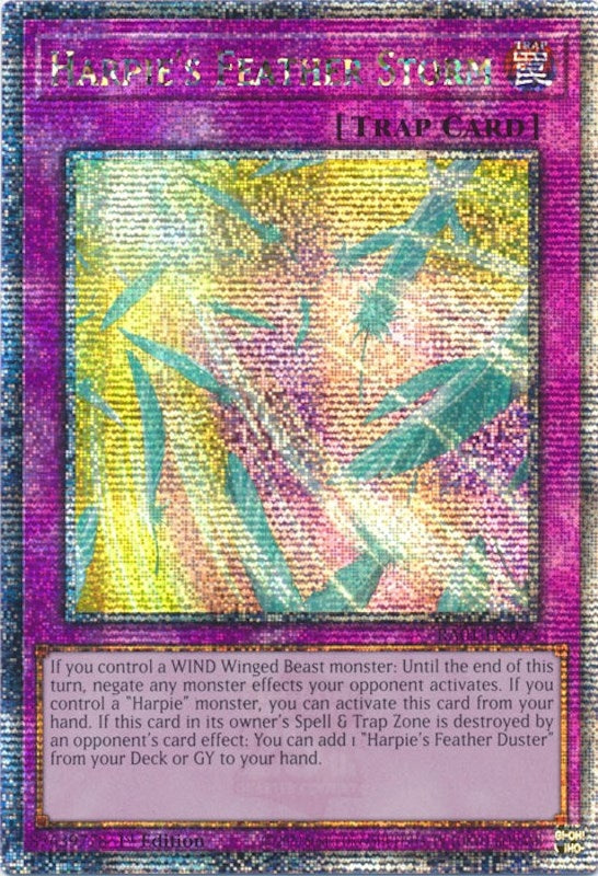 Image for Harpie's Feather Storm (Quarter Century Secret Rare) (RA01-EN073) (RA01) - YuGiOh