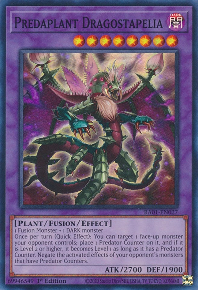 Image for Predaplant Dragostapelia (RA01-EN027) (RA01) - YuGiOh