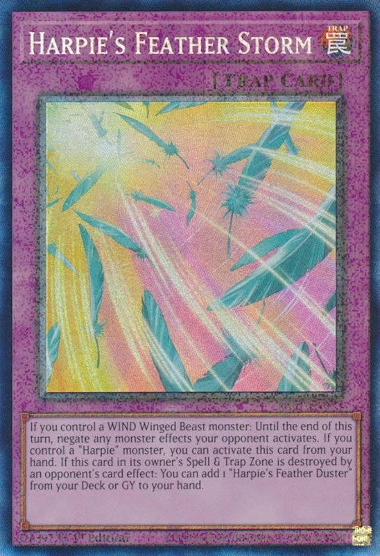 Image for Harpie's Feather Storm (PCR) (RA01-EN073) (RA01) - YuGiOh