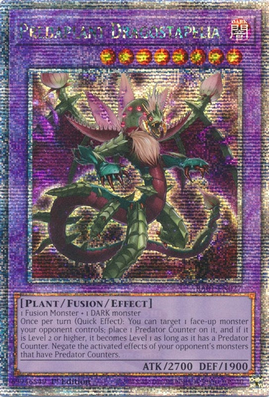 Image for Predaplant Dragostapelia (Quarter Century Secret Rare) (RA01-EN027) (RA01) - YuGiOh