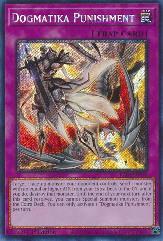 Dogmatika Punishment (Platinum Secret Rare) (RA01-EN076) (RA01)